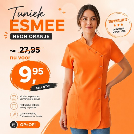 Tuniek Esmee: Neon Oranje