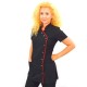 Tuniek Romy (Polyester) Zwarte met rode bies