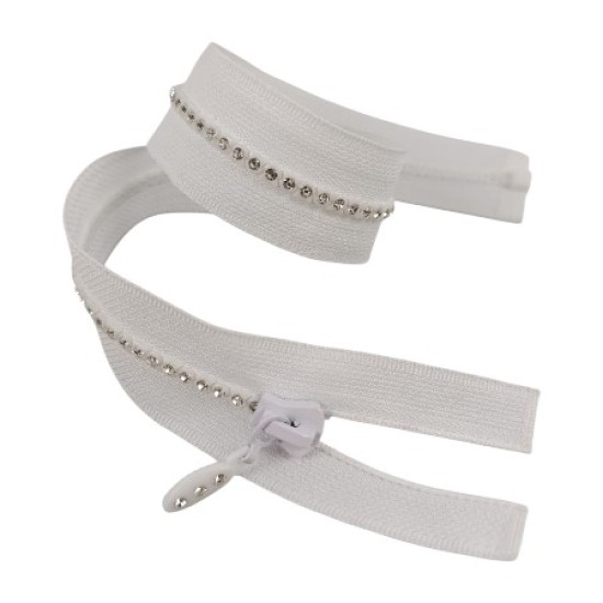 Losse Diamant Rits - Wit