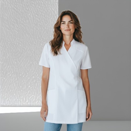 Wikkeltuniek Wendy (Polyester) - Wit