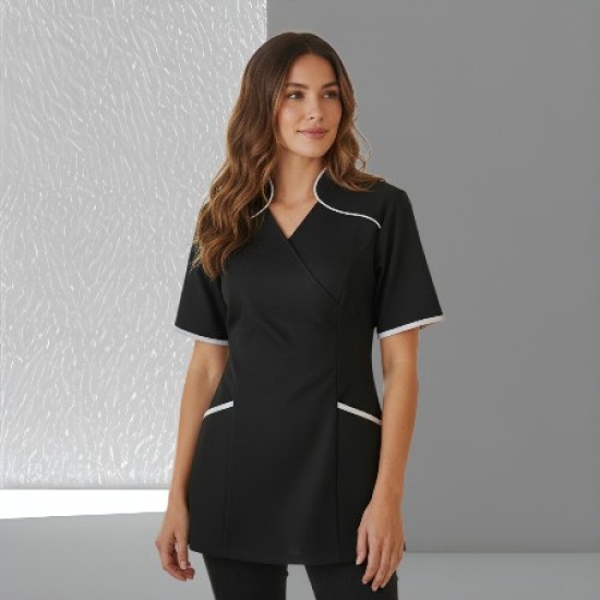 Wikkeltuniek Wendy: Zwart met witte rand