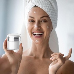 Airless Pomp Dispencer - Navulbare pomp dispencer - Vacuüm lotion pot - Lege Cosmetische Pot - 100ml