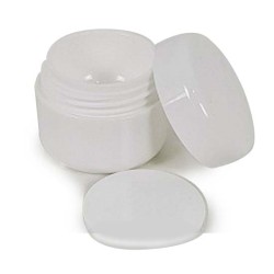 15ml Creme potjes wit 10st dubbelwandig