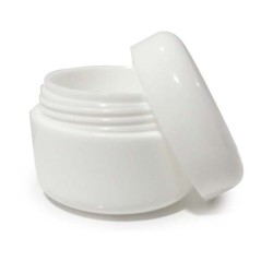 15ml Creme potjes wit 10st dubbelwandig