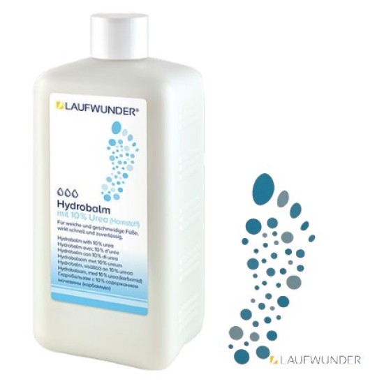 Laufwunder Hydrobalm Lichtblauw - Voetbalsem voor zeer droge voeten - Salonverpakking - 500ml Laufwunder Hydrobalm Lichtblauw - Voetbalsem voor zeer droge voeten - Salonverpakking - 500ml