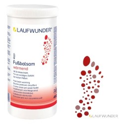 Laufwunder Voetbalsem Rood - Verwarmende voetbalsem - Refill-pot 450ml
