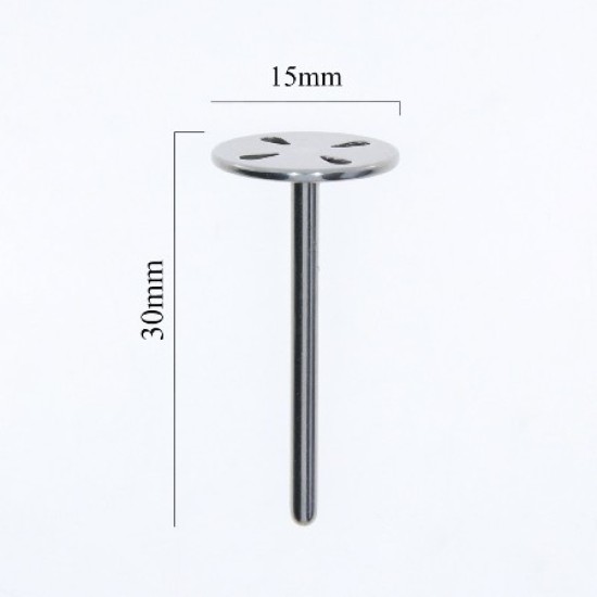 Pododisk - Pedicure set  - Houder met vervangbare schijven: Maat S 15 mm