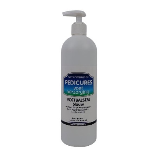 Samenwerkende Pedicures Voetbalsem Blauw 500ml Samenwerkende Pedicures Voetbalsem Blauw 500ml