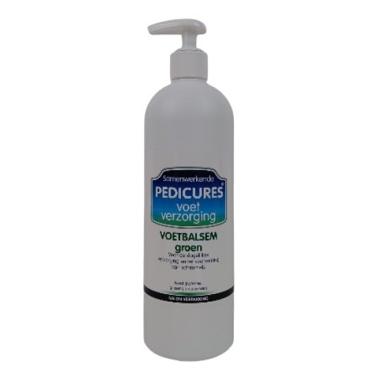 Samenwerkende Pedicures Voetbalsem Groen 500ml Samenwerkende Pedicures Voetbalsem Groen 500ml