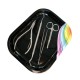 Nail Tray Rainbow - Instrumenten Tray Mini Regenboog - Black