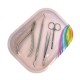 Nail Tray Rainbow - Instrumenten Tray Mini Regenboog - Light Pink Nail Tray Rainbow - Instrumenten Tray Mini Regenboog - Light Pink
