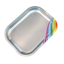 Nail Tray Rainbow - Instrumenten Tray Mini Regenboog - Silver