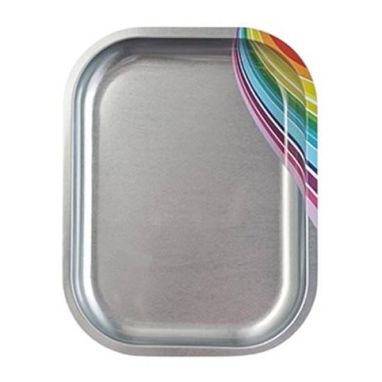 Nail Tray Rainbow - Instrumenten Tray Mini Regenboog - Silver