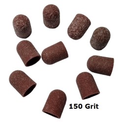Pedicure slijpkapjes Ø 10 mm - 150 Grit - 10 stuks Bruin