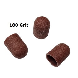 Pedicure slijpkapjes Ø 10 mm - 180 grit - 10 stuks Bruin