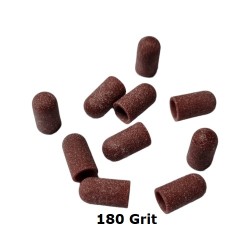 Pedicure slijpkapjes Ø 5 mm - 180 grit - 10 stuks Bruin