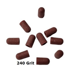 Pedicure slijpkapjes Ø 5 mm - 240 grit - 10 stuks Bruin