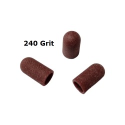 Pedicure slijpkapjes Ø 5 mm - 240 grit - 10 stuks Bruin