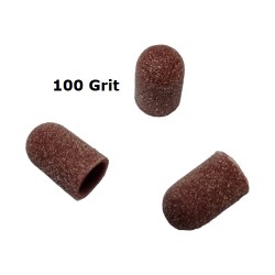 Pedicure slijpkapjes Ø 7 mm - 100 grit - 10 stuks Bruin