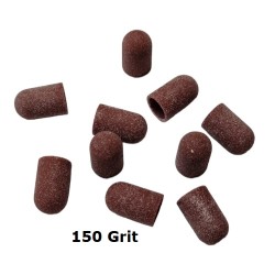 Pedicure slijpkapjes Ø 7 mm - 150 grit - 10 stuks Bruin