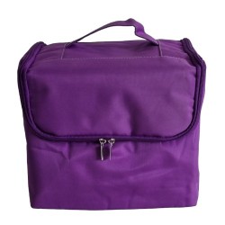 Beautycase - Visagie Koffer - Nagelstyliste Koffer / Tas HA-34 Kleur: Paars