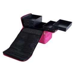 Beautycase - Visagie Koffer - Nagelstyliste Koffer / Tas HA-34 Kleur: Roze
