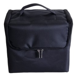 Beautycase - Visagie Koffer - Nagelstyliste Koffer / Tas HA-34 Kleur: Zwart