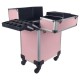 Beautykoffer - Beauty Trolley - Beautycase - Nagel Trolley - HA36: Licht Roze