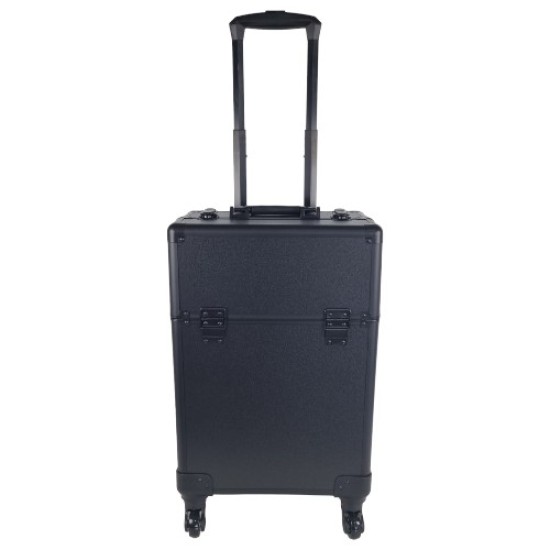 Beautykoffer - Beauty Trolley - Beautycase - Nagel Trolley - HA36: Zwart