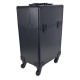 Beautykoffer - Beauty Trolley - Beautycase - Nagel Trolley - HA36: Zwart