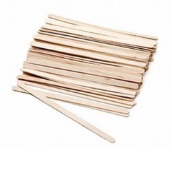 Houten Spatels: Smal Lang Pro - 100 stuks (140x5x1.5mm)