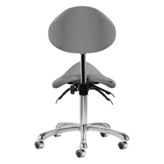 ﻿Tabouret de Luxe - Zadelzit de Luxe - Kleur: Grijs
