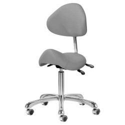 ﻿Tabouret de Luxe - Zadelzit de Luxe - Kleur: Grijs