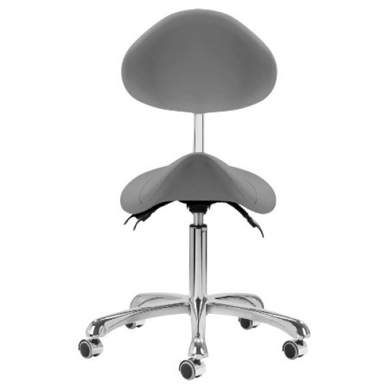 ﻿Tabouret de Luxe - Zadelzit de Luxe - Kleur: Grijs