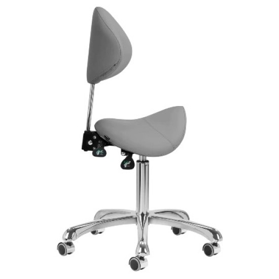 ﻿Tabouret de Luxe - Zadelzit de Luxe - Kleur: Grijs