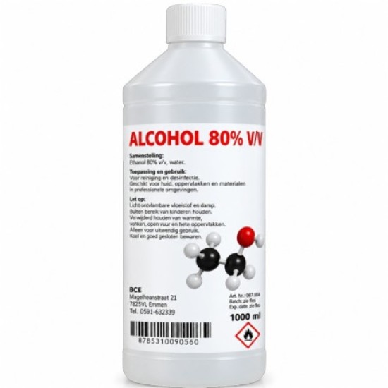 Alcohol 80% BCE - 1000ML