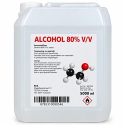 Alcohol 80% BCE - 5000ML