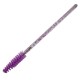 Lash brushes - Mascara en wenkbrauw borsteltjes 50st - Kleur Paars Glitter