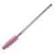 Lash brushes - Mascara en wenkbrauw borsteltjes 50st - Kleur Roze Glitter