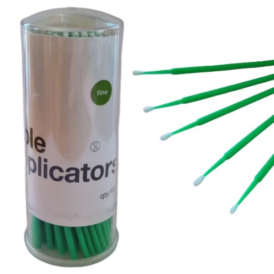 Micro Applicators - Wimper borsteltjes - Wimper Extentions Borsteltjes in koker 100st - Groen