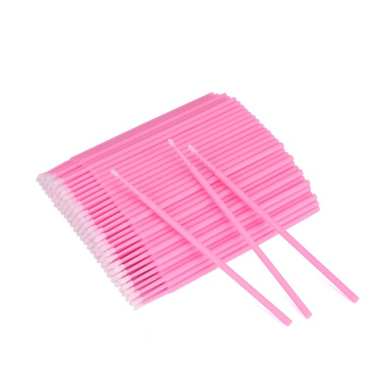 Wimper Micro Brush - Micro Lash Brush - Wimper Extentions Brush - Zakje 100st - Roze